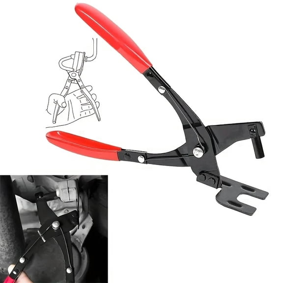 DEXIMRO Exhaust Hanger Removal Tool,Exhaust Hanger Pliers and Rubber Bracket Separation Exhaust Pliers-Compatible with All Exhaust Rubber Hangers exhaust