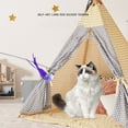 thumbnail image 5 of Barhoo Interactive Cat Toy Simulation Bird with Bell Suction Cup, Feather Wand Teaser for Indoor Cats Kitten Play Exercise, Realistic Bird Shape with Rotating Head for Mental Physical Stimulation, 5 of 9