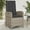 Gray, variant on vidaXL Reclining Patio Chair with Cushions Outdoor Garden Furniture Poly Rattan