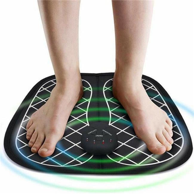 212 Main BK3354 EMS Folding Portable Electric Foot Massage Mat, Black