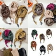 thumbnail image 2 of Stylish Cotton Linen Scarf Bandana for Women Double Layer Design Cold Weather Protections Stylish Headscarf Accessory, 2 of 9