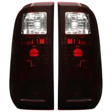 Kojem Pair Red Smoke Lens Halogen Tail Lights for 2008-2016 Ford F-250 F-350 F-450 F-550 Super Duty Truck Taillight Replacement for BC3Z13404A BC3Z13405A FO2801208 FO2800208
