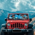 thumbnail image 3 of HUIACONG Skull Sun Shade Windshield Compatible with Jeep Wrangler TJ JK JL & Gladiator JT Heat Shield Sun Visor Cover Windshied Sunshade Block UV Rays ,1Pcs, 3 of 6