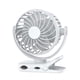 thumbnail image 3 of Ventilador personal de mano pequeño con clip, silencioso, para escalada, deportes, interior y exterior. blanco, 3 of 8