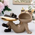 thumbnail image 4 of AMLESO Dog Desk Storage Tray Statue Desktop Decoration Fruit Tray Decorative for Dining Beige, 4 of 8