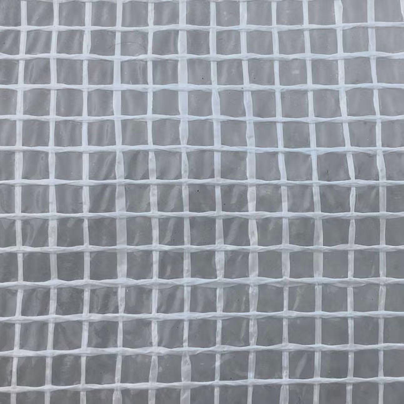 String-Reinforced Clear Poly Sheeting 20' x 100', Wide Tear-Resistant Vapor Barrier for Crawl Space, Under Slab & Construction Enclosures