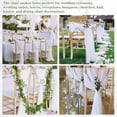 thumbnail image 3 of White Chair Sashes Wedding Chair Decorations: 36 Packs 8ft Sheer Bows Designed Chairs Sashes for Baby Shower Banquet Hotel Chairs Decor, 3 of 10