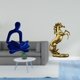 thumbnail image 2 of Figura de pensador abstracto, estatua de caballo, escultura de resina hecha a mano, arte retro coleccionable, adecuada para sala de estar, dormitorio,, 2 of 8