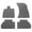 Gray, variant on Ikon Motorsports Floor Mats Compatible with 2018-2023 Audi Q5 Black Nylon Car Floor Mats Carpet Front Rear Row 4PCS Set