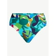 thumbnail image 5 of Time and Tru Women's and Women's Plus High Waisted Abstract Print Bikini Bottoms, Sizes XS-3X, Family Swim, 5 of 5