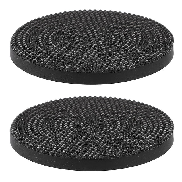 unbranded 2Ud Coaster De Negro Rhinestone Antideslizante Y Decorativo Para Protección De