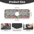 thumbnail image 2 of Sikiie Roses Mixed Zebra 1 Splash Guard for Sink Faucet-1 PC Super Absorbent Fast Drying Mat Sink Gadgets-Splash Guard for Kitchen, Sink Mat, 2 of 7