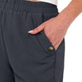 thumbnail image 5 of ClodeEU Women's Solid Color Elastic Waist Shorts with Pockets , Casual Summer Short Dark Gray,Women's Plus M, 5 of 5