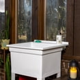 thumbnail image 4 of Utility Sink Heavy Duty Freestanding Utility Tub Sink, 24 x 24 Inches, White, 4 of 9