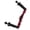 Red Color, variant on Lightweight Diving Camera Mount Tray Stabilizer with Plastic Handle Enhancing Grip and Drag Underwater