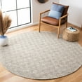 thumbnail image 2 of SAFAVIEH Natura Eanna Geometric Area Rug, Camel/Grey, 4' x 4' Round, 2 of 8