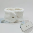 thumbnail image 3 of Mosey Thick Warm Fleece Lined Scarf Soft Comfortable Unisex Neck Warmer Solid Color Button Closure Winter Scarf for Cold Weather, 3 of 8
