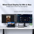 thumbnail image 3 of WAVLINK Dual Monitor USB C Dock, 10-in-1 Docking Station Wireless USB C Adapter with 4K&1080P HDMI, 100W Charging, Gigabit Ethernet for Windows Wireless Display(Dell/HP/Lenovo) & Wired for Mac, 3 of 8