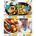 thumbnail image 3 of Juego de utensilios de cocina Bundlepro, silicona antiadherente, 4 piezas, 3 of 7