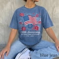 thumbnail image 4 of VibeNest Studio Unisex 250th Anniversary United States of America Floral Flag Patriotic Garment Dyed Graphic T-Shirt, 4 of 8