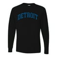 thumbnail image 2 of Wild Bobby Detroit DET American Football Cities | Classic Varsity College Style Fantasy Fan, Trendy Team Streetwear Sports Mens Long Sleeve Shirt, 2 of 6