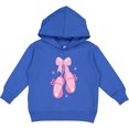 thumbnail image 2 of Inktastic Ballerina Pink Ballet Slippers Toddler Hoodie, 2 of 4