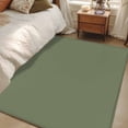 thumbnail image 3 of Area Rug 48×72in, Pure Color Green Floor Carpet Living Room Rug, Minimalist Style Monochrome Non-Slip Welcome Mat Indoor Rugs for Bedroom Dining Room, 3 of 9
