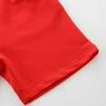 thumbnail image 4 of Boys Athletic Shorts Size 8 Solid Color Elastic Waisted Short Pants Drawstring Pocket Shorts Summer Daily Outerwear Sports Shorts Red 4-5 Years, 4 of 5