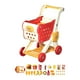 thumbnail image 2 of Juego de carrito de supermercado para niños, cesta de almacenamiento de escritorio, regalos de San Valentín para niños, carrito de compras de juguete rojo, 2 of 9