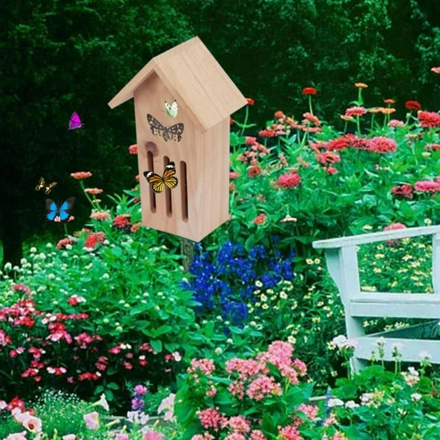 Wooden Butterfly House, , Cola Casa de madera para mariposas