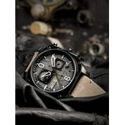 AVI-8 Hawker Hunter Retrograde Stainless Steel 45mm Japanese Quartz Wristwatch