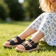 thumbnail image 2 of hzomhy Girls Open Toe Beach Shoes Soft Sole Breathable Anti Slip Casual Spring Summer Flat Comfortable Durable Lightweight Easy Walking Outdoor, 2 of 9