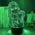thumbnail image 4 of Lámpara de Anime Zero Two para niños y niñas, luz nocturna 3d con Control remoto, 16 colores, regalo de Manga, Darling in The Franxx, 4 of 5