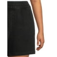 thumbnail image 4 of Terra & Sky Women's Plus Size Slouchy Pull-On Denim Shorts, 4 of 5