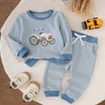 thumbnail image 2 of Gerichy Toddler Baby Boy Fall Winter Clothes Waffle Tractor Embroidery Sweatshirt Pants Sets Infant Long Sleeve Outfits Set 6M-4T, 2 of 7