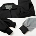 thumbnail image 4 of Men's Womens Long Sleeve Stand Collar Scrub Jacket Medical Uniform Multi Pocket Thick Warm Easy Care Black M, 4 of 5