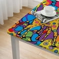 thumbnail image 5 of WYYP Giraffes Square Table Cloth 100% Polyester Fiber 52*52, 5 of 8
