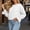 A05-White, variant on Zysthvn Fall Crewneck Sweatshirts Women Lightweight Pullover Casual Flared Sweatshirts for Women Long Sleeve Solid Loose Fit Tops