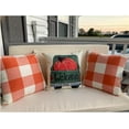thumbnail image 6 of Fall Orange Decor Throw Pillow Covers Outdoor 16x16 Set of 2 Thanksgiving Decorative Buffalo Plaid Checkers Rustic Cushion Cases Autumn Farmhouse Home Decor for Couch Bedroom Outdoor Decorations, 6 of 6