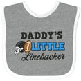 thumbnail image 3 of Inktastic Daddy's Little Linebacker Boys or Girls Baby Bib, 3 of 4