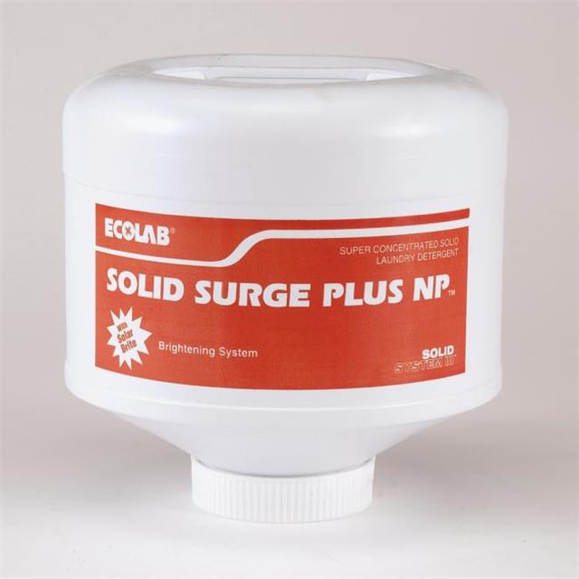 Ecolab 91396700 Solid Surge Plus Laundry Detergent Pack of 4