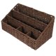 thumbnail image 2 of GOOHOCHY Cesta de almacenamiento tejida con divisiones para escritorio, artículos diversos, papelería, juguetes, organizador para oficina y hogar., 2 of 7