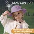 thumbnail image 3 of Outdoor Kids Sun Hat UPF 50+ Quick Dry Foldable Bucket Hat Lightweight Adjustable Fishing Safari Hat for Girls and Boys, 3 of 6