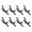 Black, variant on Shisuyan 8Pcs Kitchen Cabinet Hardware Black Zinc Alloy For Drawers Furniture Upgrade
