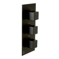 thumbnail image 5 of ALFI Brand Black Matte 3-Way Water Diverter Trim Thermostatic Valve Shower Mixer Square Knobs, 5 of 12