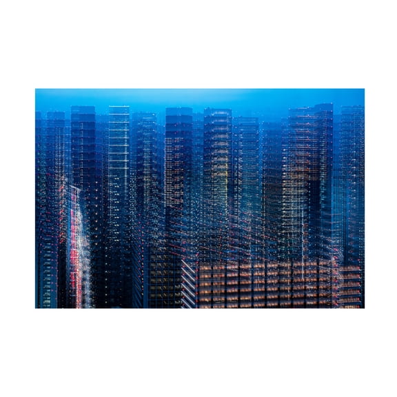 Trademark Fine Art Sasaki Makoto Tokyo Layers Canvas Wall Art