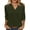 Army Green-Tops, variant on Inverlee Womens Scalloped V Neck Tees 3/4 Sleeve Soft Stretch Tops Summer Casual Daily Wear Blouses Blue M