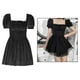 thumbnail image 3 of Vestido gótico Lolita Vestido gótico de princesa con mangas abullonadas para Negro Hugo  Vestido de princesa lolita, 3 of 5