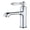 Chrome, variant on Bathroom Faucet Basin Mixer Black/Chrome Tap Single Handle Hot and Cold Water Brass Taps -Modern Design