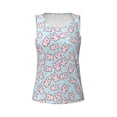 thumbnail image 4 of Fotbe Cute Rabbit Womens Loose Fit Casual Flowy Slim-Fit Tank Tops Athletic Round Neck Trendy Sleeveless Summer Tops for Gym and Yoga-Large, 4 of 9